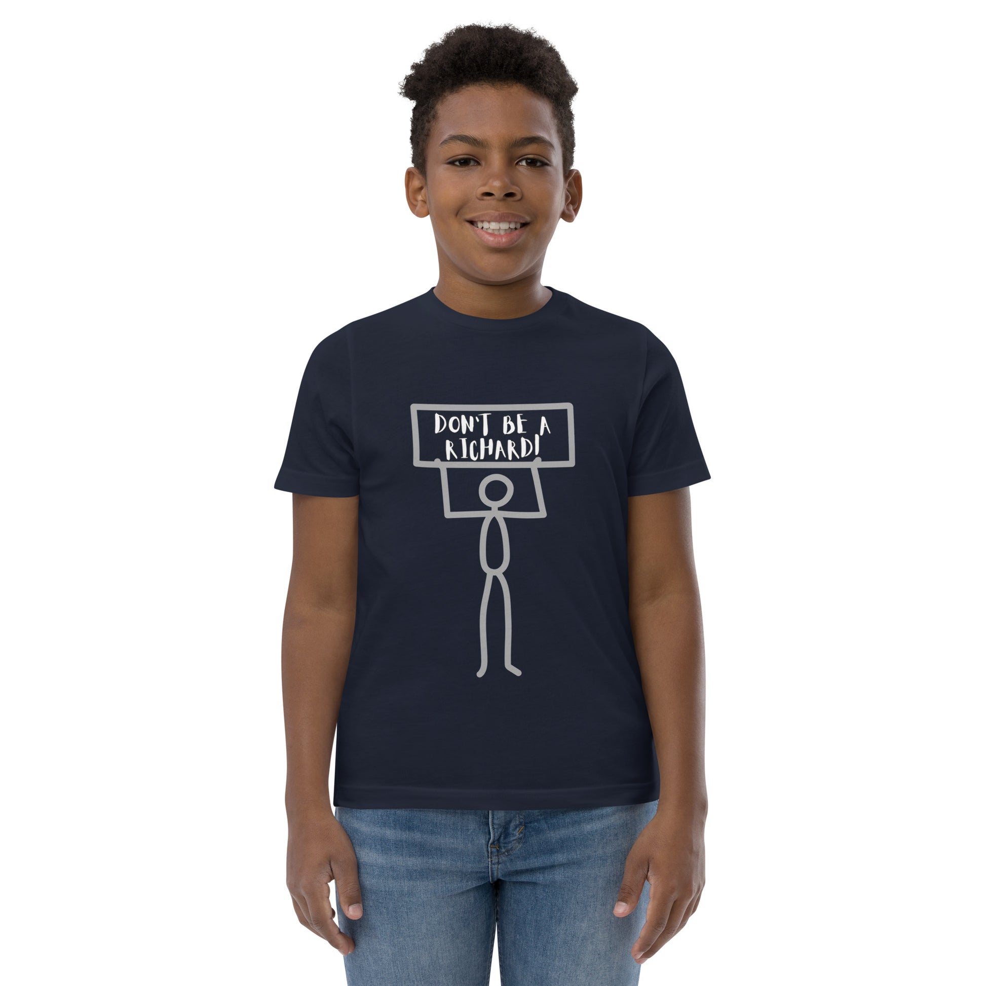 Don't Be a Richard Youth jersey t-shirt - Just Periodt